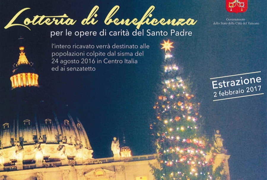 La recaudación de la Lotería del Papa para las víctimas del terremoto en Italia