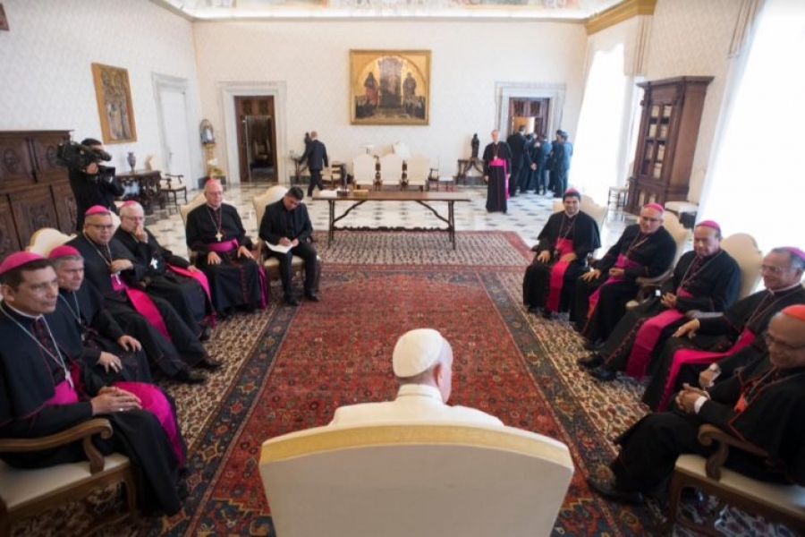 El papa recibe a los obispos de Nicaragua en visita &#039;ad limina&#039;