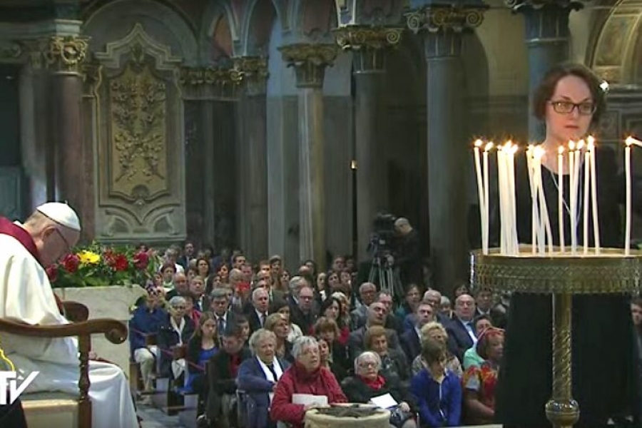 El Papa en San Bartolomé: la Iglesia necesita testimonios diarios y también de mártires