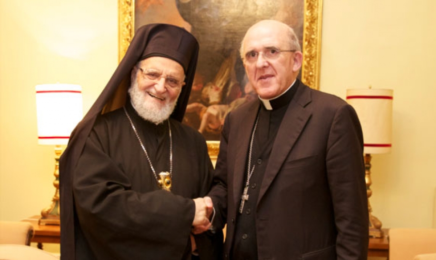 El Arzobispo de Madrid recibe al Patriarca de la Iglesia Greco-Católica Melquita