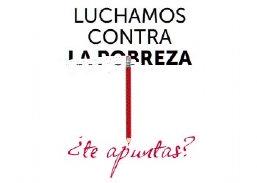 Con y en la campaña de Manos Unidas &quot;Luchamos contra la pobreza. ¿Te apuntas?&quot;