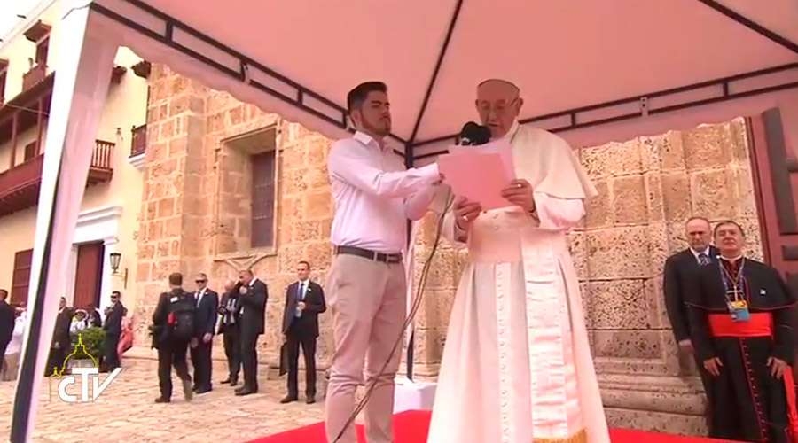 Desde Cartagena el Papa Francisco alienta solución a la grave crisis de Venezuela