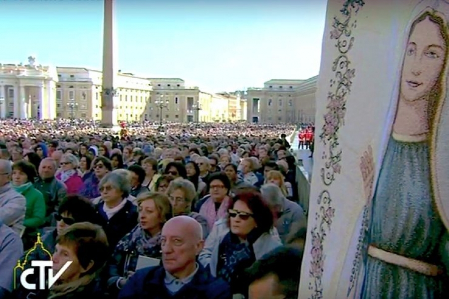 El Santo Padre en el Jubileo Mariano: &#039;Sepamos agradecer a Dios como lo hizo María&#039;