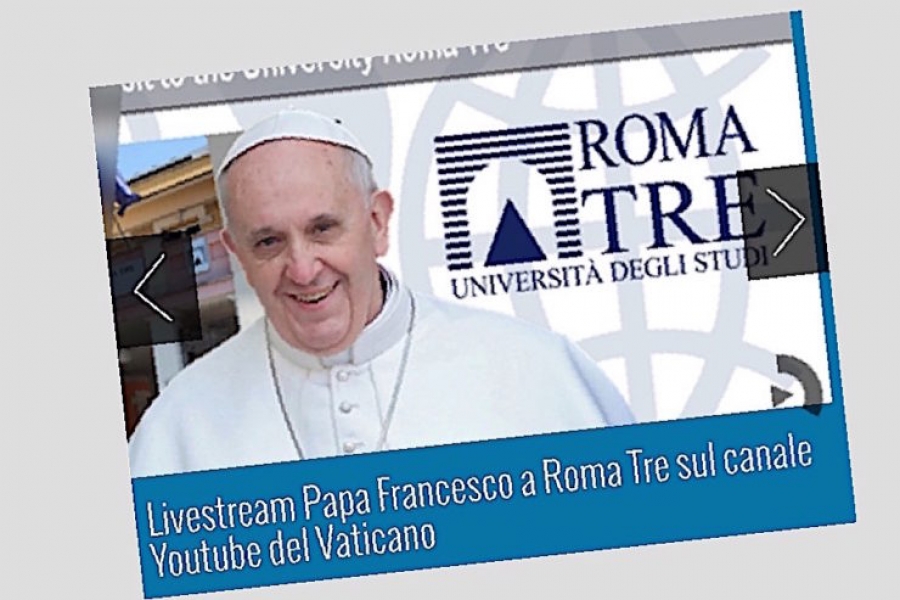 El Papa visita este viernes la universidad &#039;Roma Tre&#039;