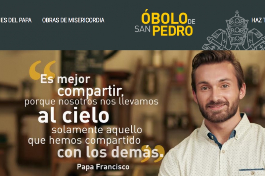 Nueva página web para la caridad del Papa