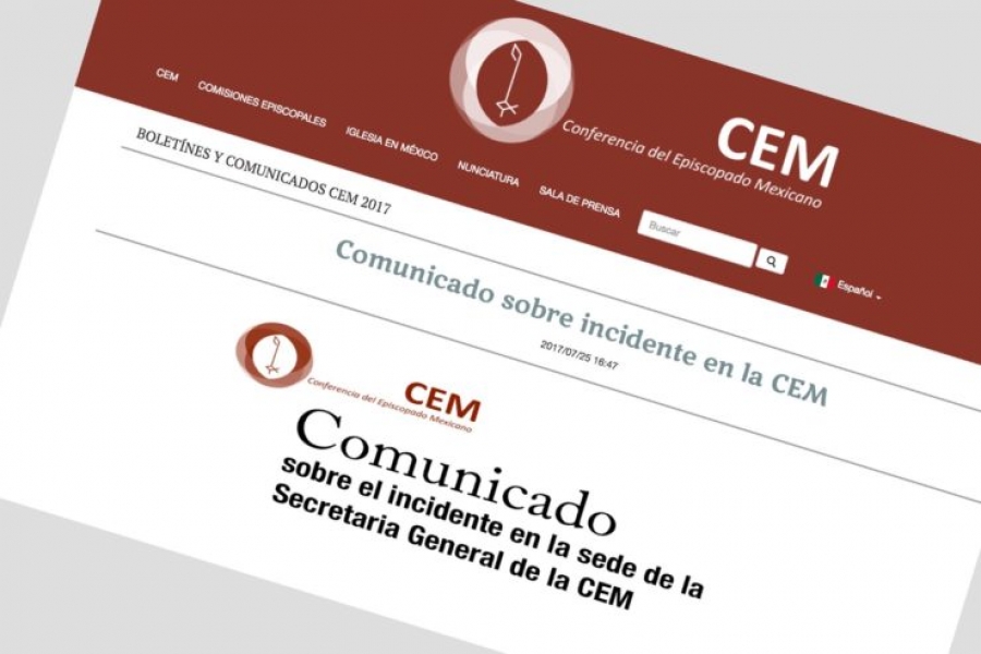 Explota una bomba en la sede de la Conferencia episcopal mexicana